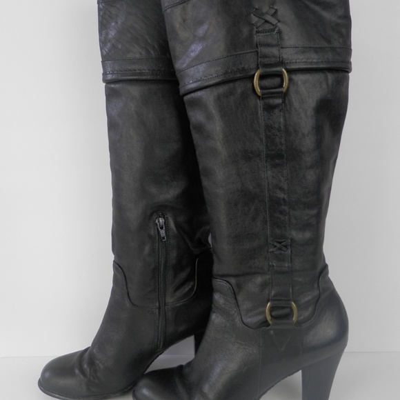 Arturo Chiang Knee High Leather Boots - Picture 3 of 8